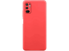 Луксозен силиконов гръб ТПУ ултра тънък МАТ PREMIUM CASE за Xiaomi Redmi Note 10 5G червен 